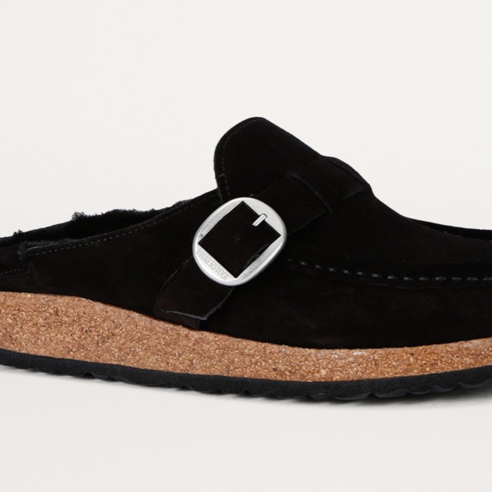 BIRKENSTOCK Buckley Shearling Mules Size 36